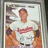 1967 Topps #228 Gil Hodges PSA 9