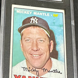 1967 Topps #150 Mickey Mantle SGC 1
