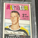 1967 Topps #128 Bobby Orr All Star signed card Beckett Graded authentic
