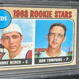 1968 Topps #247 Johnny Bench rookie Beckett 7.5 Nr Mint+