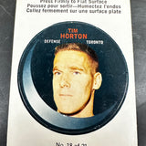 1968 Oppechee Puck Stickers #18 Tim Horton Ex/Mint