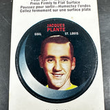1968 Oppechee Puck Stickers #15 Jacques Plante Ex/Mint