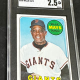 1969 Topps #190 Willie Mays SGC 2.5