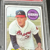 1969 Topps #355 Phil Niekro PSA 8