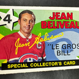 1971 Opeechee #263 Jean Beliveau "Le Gros Bill" Ex/Mint