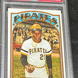 1972 Topps #309 Roberto Clemente PSA 8