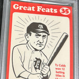 1972 Laughlin Great Feats #35 Ty Cobb PSA 8