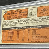 1972 Topps #465 Gil Hodges PSA 8