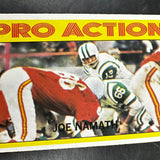 1972 Topps Hi # 343 Joe Namath Pro Action Ex