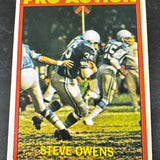 1972 Topps Hi # 347 Steve Owens Pro Action Nr Mint