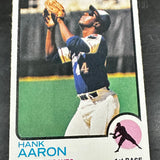 1973 Topps #100 Hank Aaron Ex/Mint