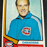 1974 Opeechee #261 Scotty Bowman rookie Nr Mint