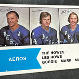 1974 Opeechee WHA The Howes Gordie Howe Ex+