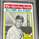 1976 Topps #347 All Time Greats Ted Williams signed PSA 5/7
