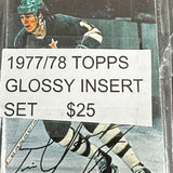 1977 Topps Glossy Complete Insert Set Nr Mint