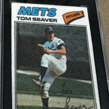 1977 Topps Cloth Sticker #42 Tom Seaver SGC 7