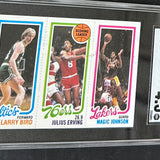 1980 Topps Larry Bird / Magic Johnson rookie SGC 4.5
