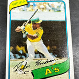 1980 Topps #482 Rickey Henderson rookie VG/EX