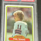 1980 Topps #225 Phil Simms rookie PSA 7