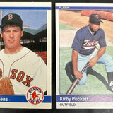1984 Fleer Update Set Clemens Puckett Rookies