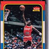 1986 Fleer #57 Michael Jordan rookie Signed PSA 6 Authentic Auto