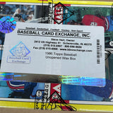 1986 Topps Baseball Wax Box BBCE Sealed