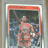 1988 Fleer #20 Scottie Pippen rookie PSA 8