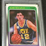 1988 Fleer #115 John Stockton rookie PSA 7