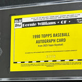 2025 Topps #90A-BW Bernie Williams Auto '90 Design Black #'d7/10 SGC 10/9.5