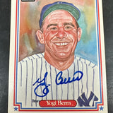 Yogi Berra signed Baseball Card MINT AUTO!