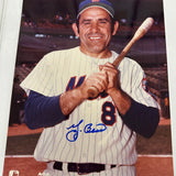 Yogi Berra signed 8x10 Picture NY METS MINT AUTO!