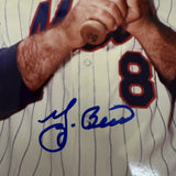 Yogi Berra signed 8x10 Picture NY METS MINT AUTO!