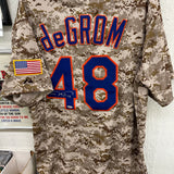 Jacob DeGrom Signed Camo Mets Jersey Steiner Sports Authentication