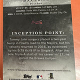 2018 Topps Inception Max Fried rookie Autograph #'d99 Nr Mint