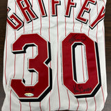 Ken Griffey Jr. & Sr. Signed Reds Jersey UD Authenticated