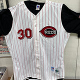 Ken Griffey Jr. & Sr. Signed Reds Jersey UD Authenticated