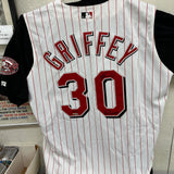 Ken Griffey Jr. & Sr. Signed Reds Jersey UD Authenticated