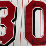 Ken Griffey Jr. & Sr. Signed Reds Jersey UD Authenticated