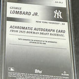 2024 Bowman Chrome Gold #GLJ George Lombard Jr. Rookie autograph MINT!