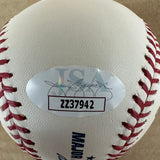 Hank Aaron signed ball Bold Signature JSA