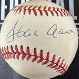 Hank Aaron signed baseball JSA