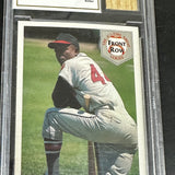 1992 Front Row #2 Hank Aaron Bat Card BCCG 10