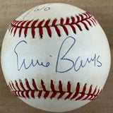 Ernie Banks signed ball "Let's Play Two" Inscription JSA