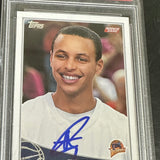 2009 Topps #321 Steph Curry Rookie Card Autographed PSA 10