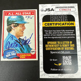 1981 Topps Carlton Fisk Signed Card JSA MINT!