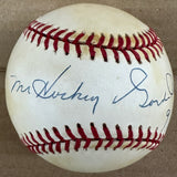 Gordie Howe signed ball Inscribed "Mr. Hockey" JSA