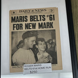 1961 Roger Maris Belts 61 Home Runs For New Mark Newspaper