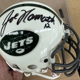 Joe Namath signed Mini Helmet JSA Authentication