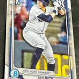 2024 Bowman Chrome Ben Rice rookie Nr Mint