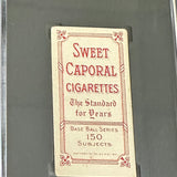 1909 Sweet Caporal T206 Johnny Evers With Bat, Cubs on Shirt Blue Sky SGC 3